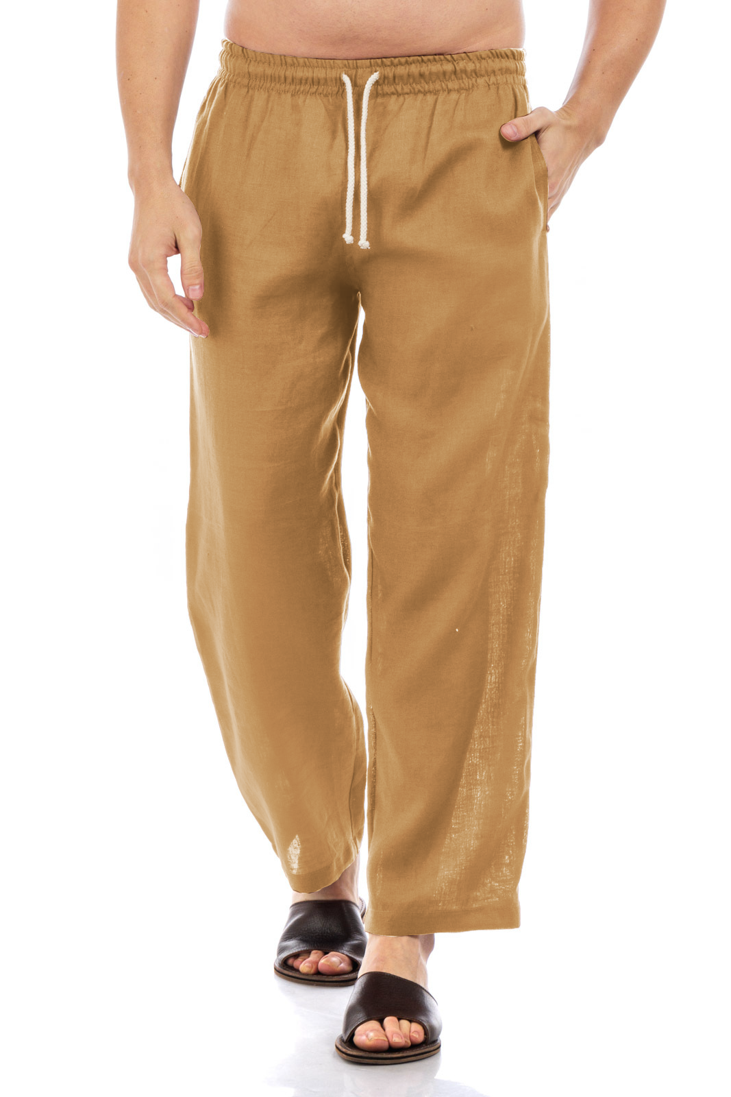 Linen Drawstring Pants