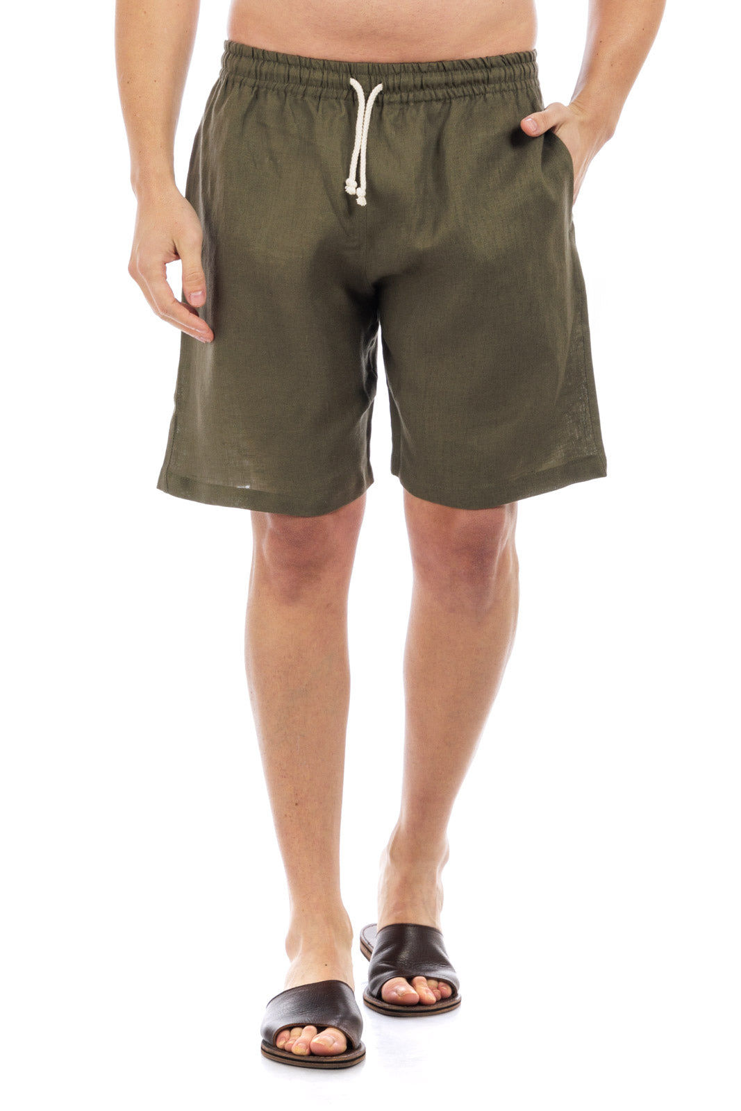 Linen Drawstring Shorts
