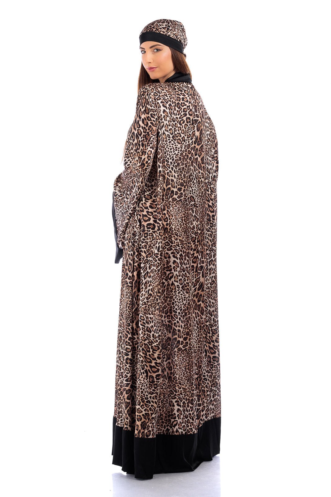 Animalier Silk Long Robe