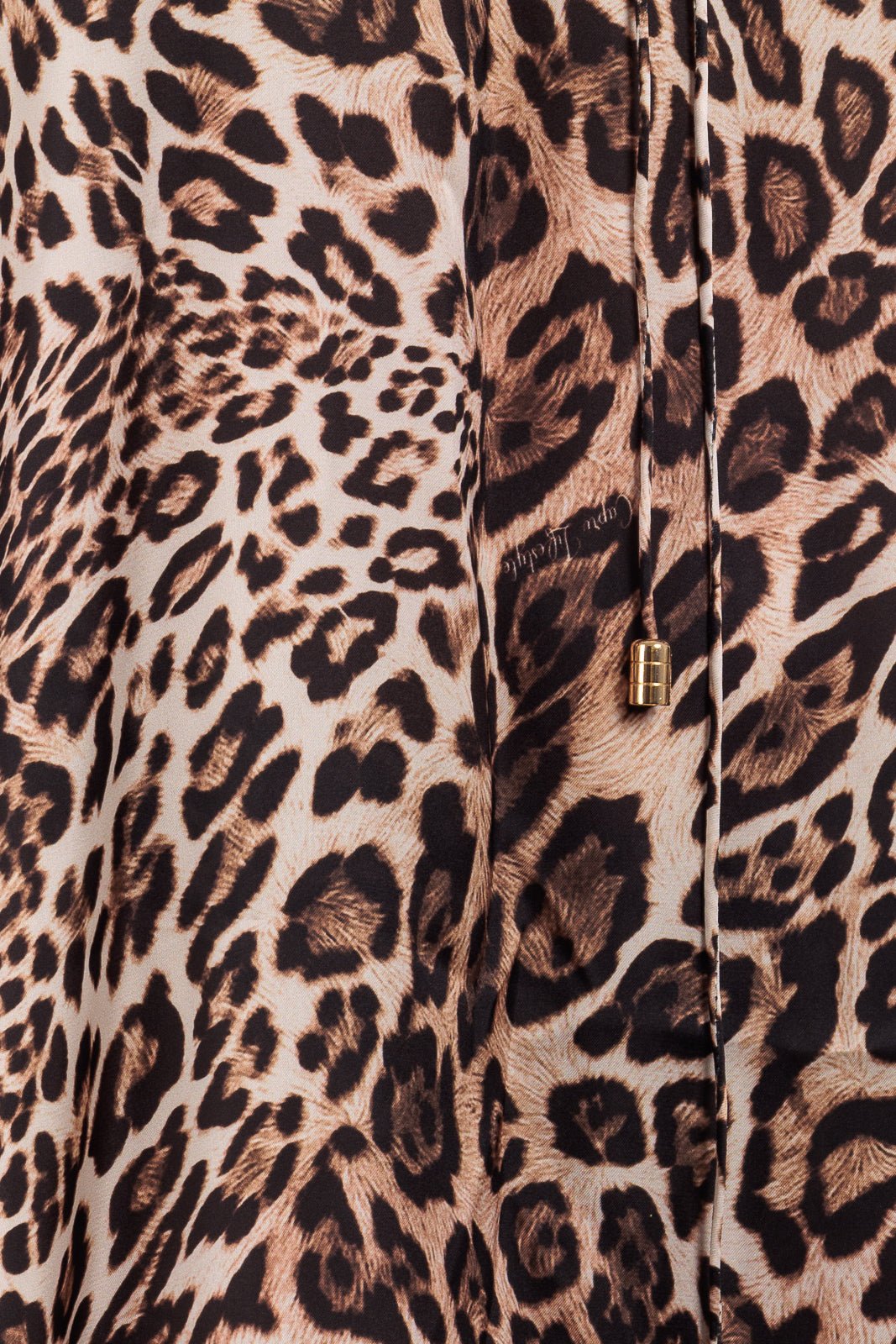 Animalier Silk V-neck Kaftan