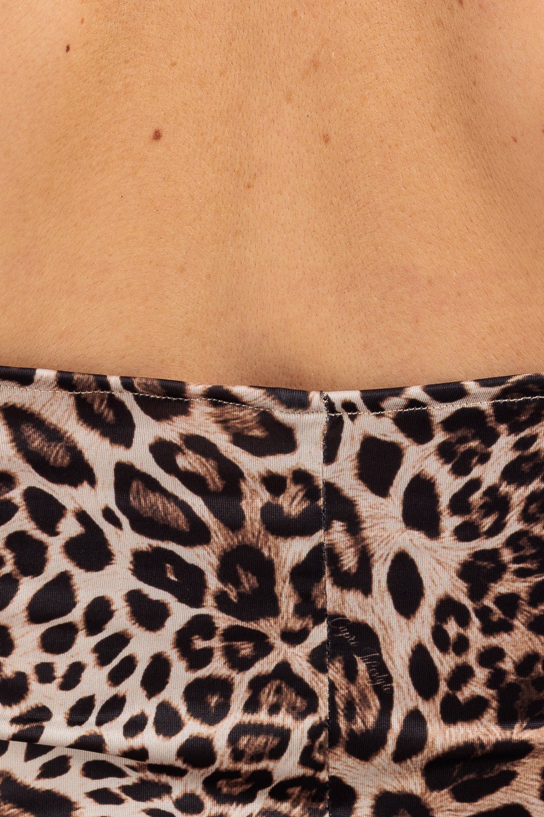 Animalier Twisted Gathered Waist Long Dress