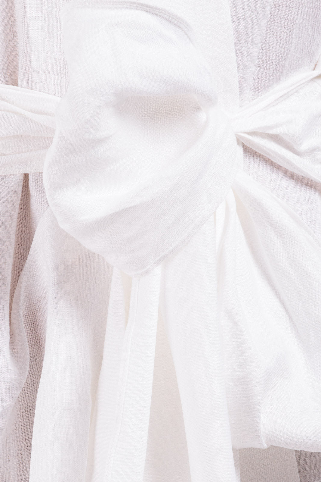 Linen Wrap Around Dress (with Flower Applique)