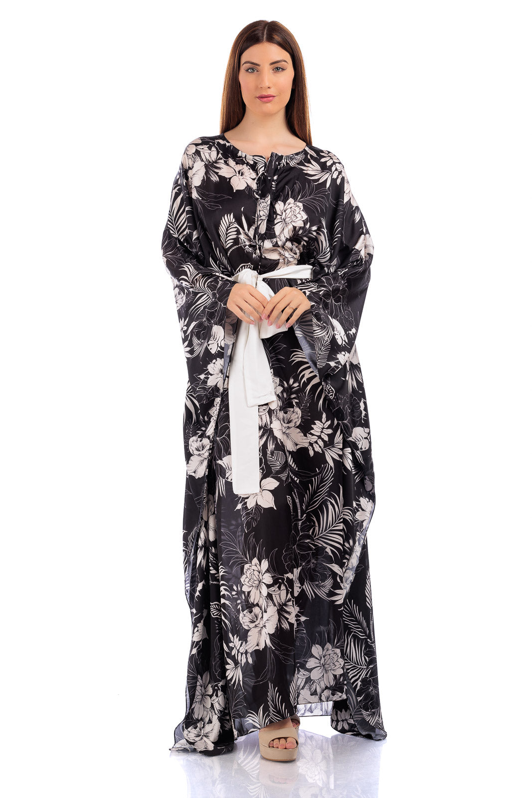 CASSIA Long Silk Kaftan