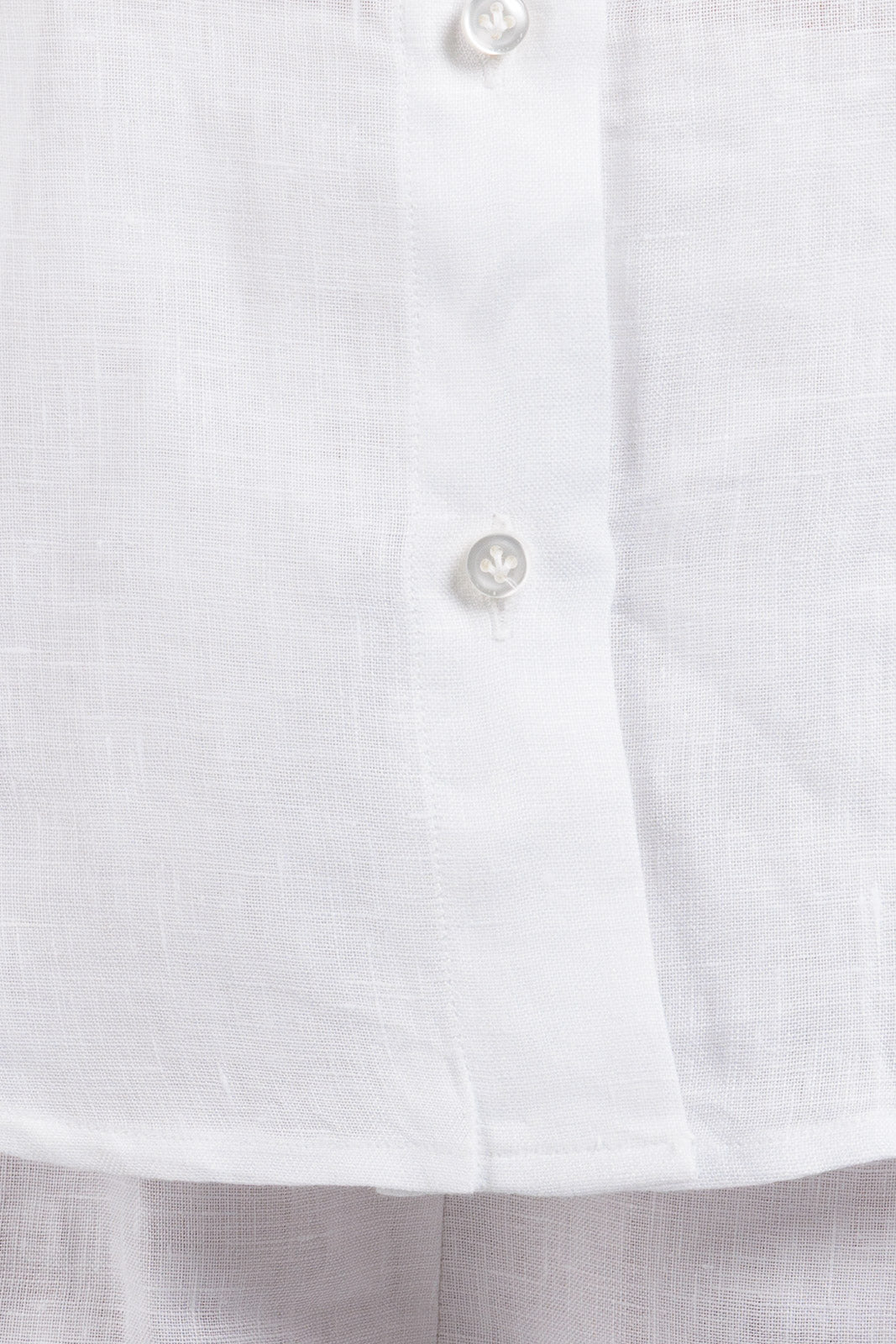 Polo in lino con collo classico