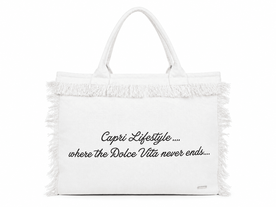 Capri Lifestyle Tote Bag (Embroidered Canvas) - by CAPRI LIFESTYLE