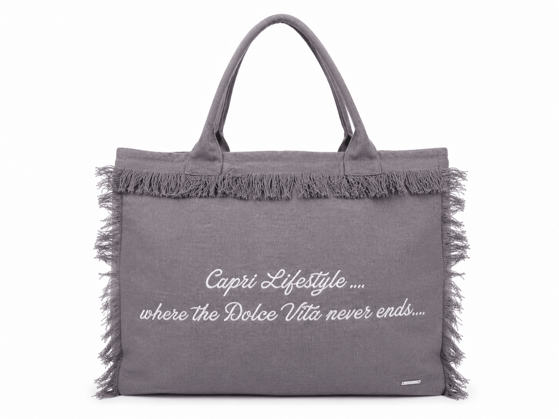 Capri Lifestyle Tote Bag (Embroidered Canvas) - by CAPRI LIFESTYLE