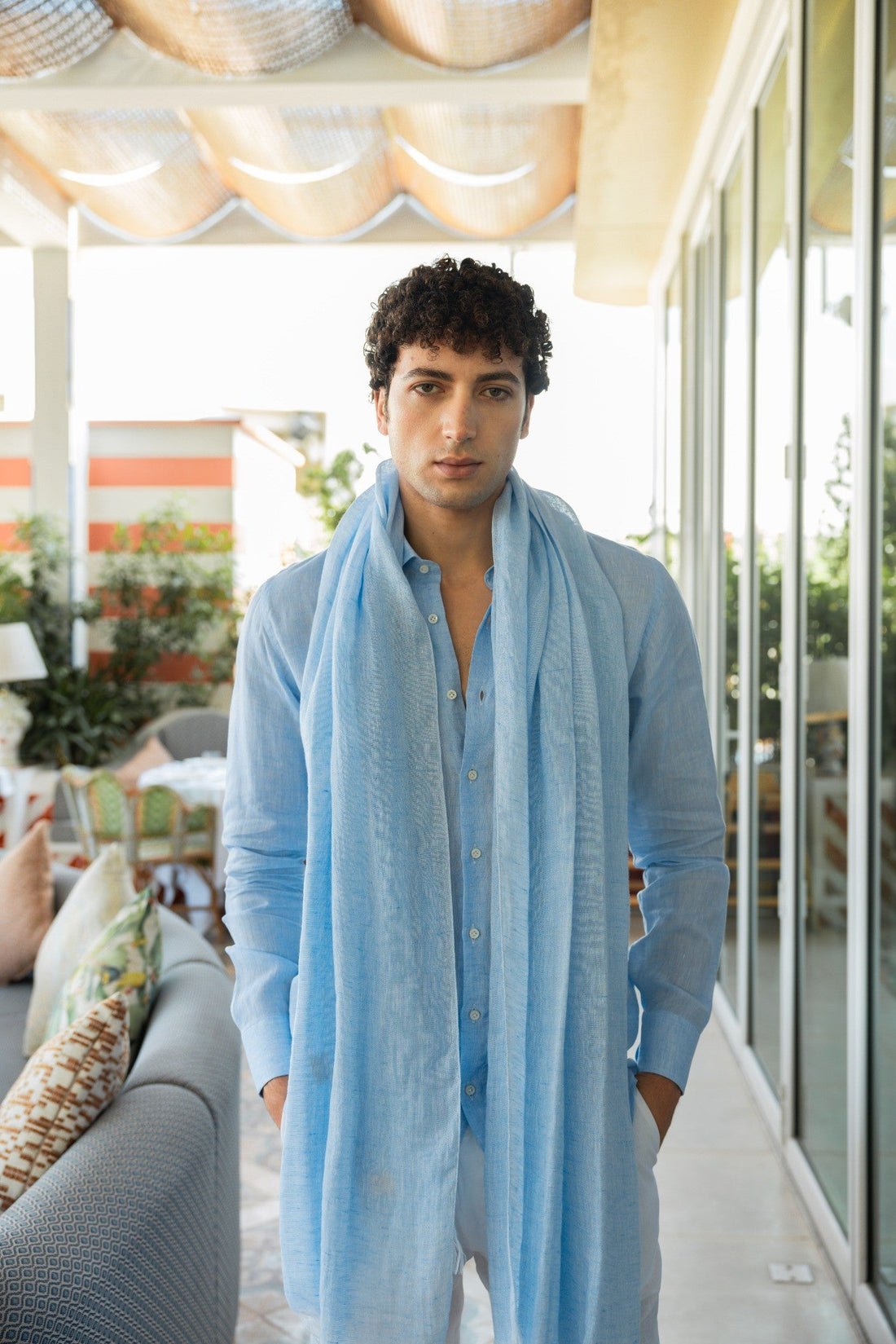 Capri Linen Scarf - by CAPRI LIFESTYLE