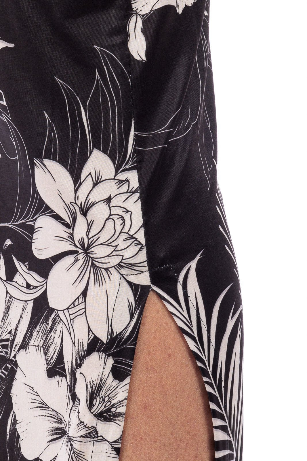 CASSIA Elastane Halter Dress with Side Slit