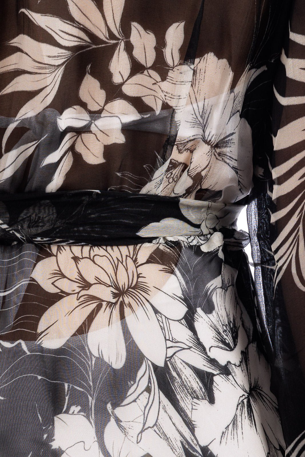 CASSIA Silk Chiffon Long Robe