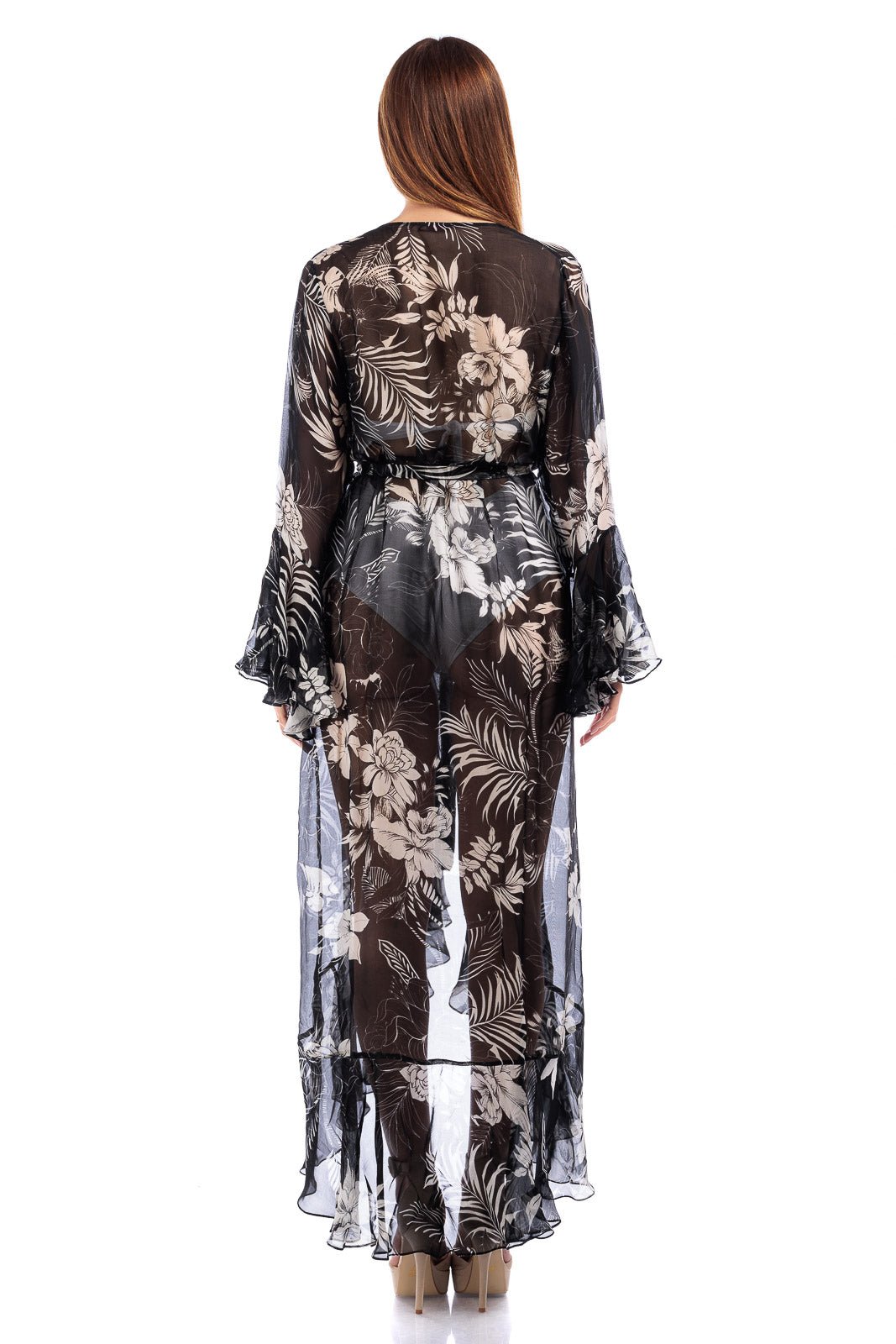 Chiffon Wrap Coverup Dress