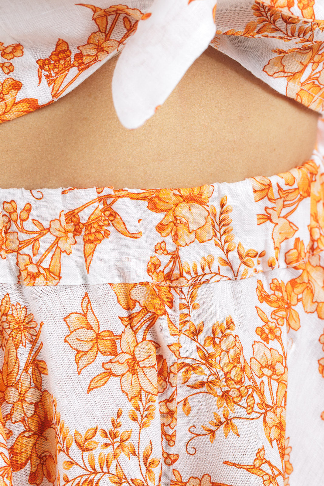 Lino fiorito Flowy Short