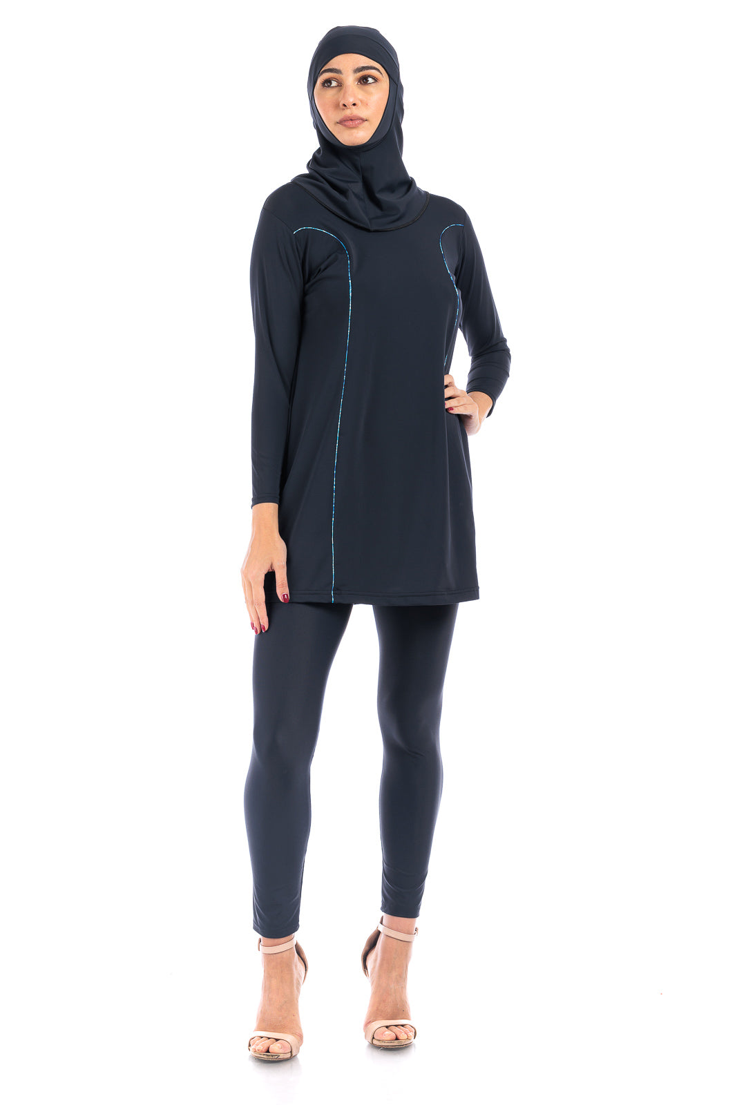 LBK 34 Woman Burkini with Leggings & Head Cover