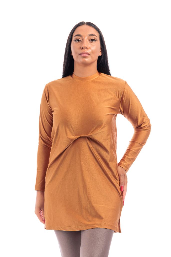 LBK33 - Capri Luxury Plain Burkini, Front Details with Head Cover & Leggings - Burkini - by CAPRI LIFESTYLE