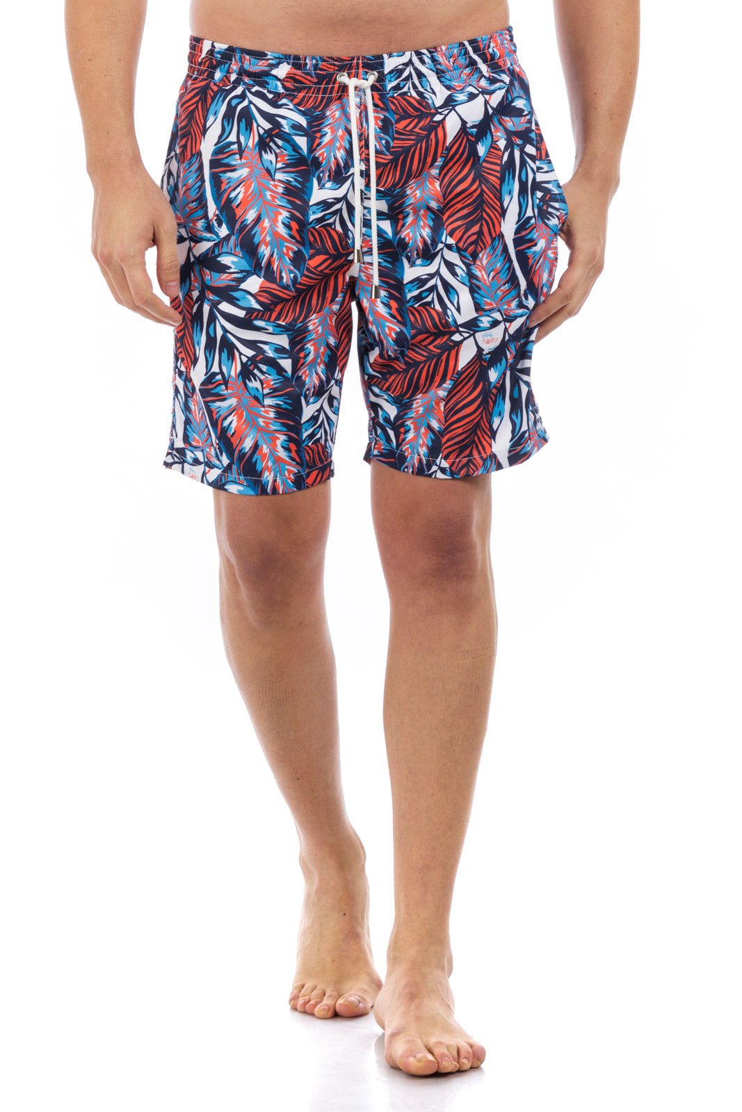 Leaf Printed Swim Shorts