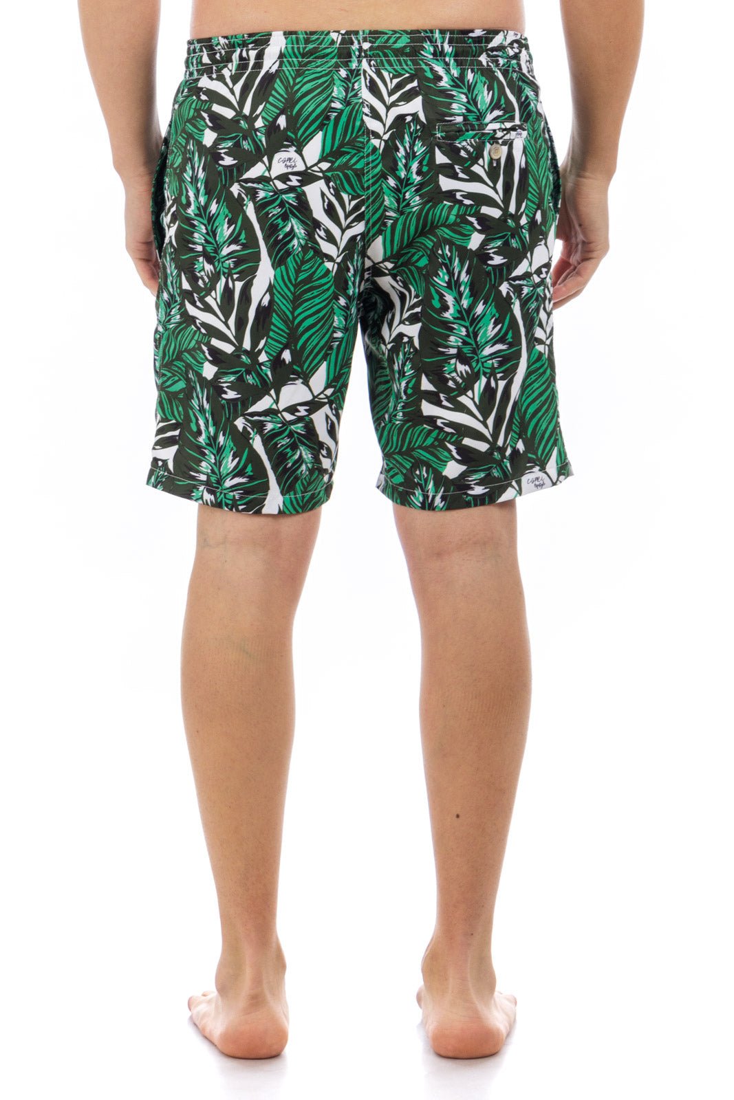 Leaf Printed Swim Shorts
