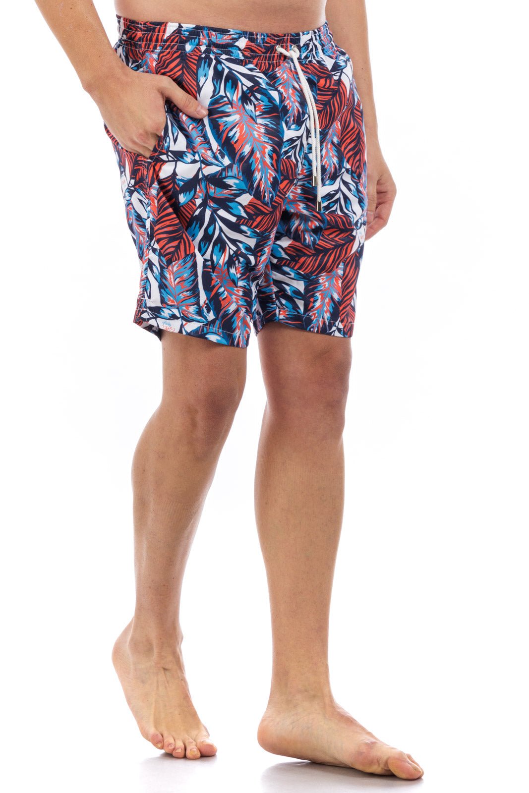 Leaf Printed Swim Shorts