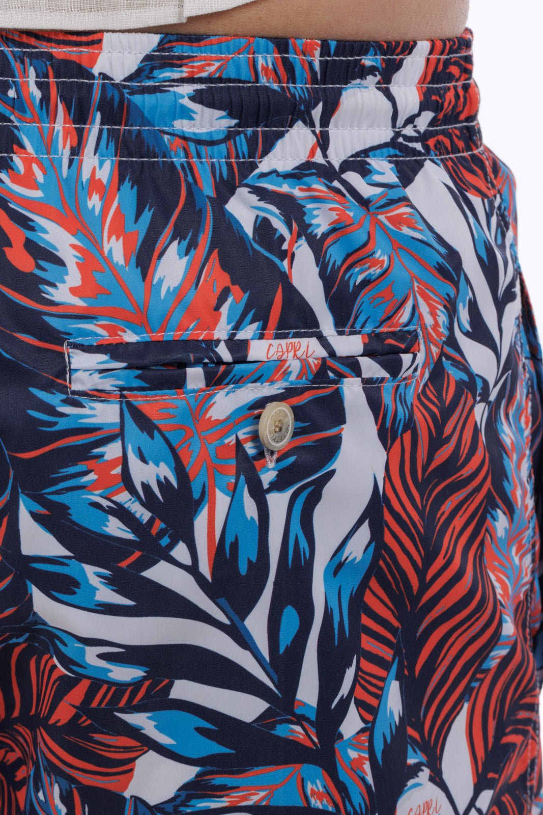 Leaf Printed Swim Shorts