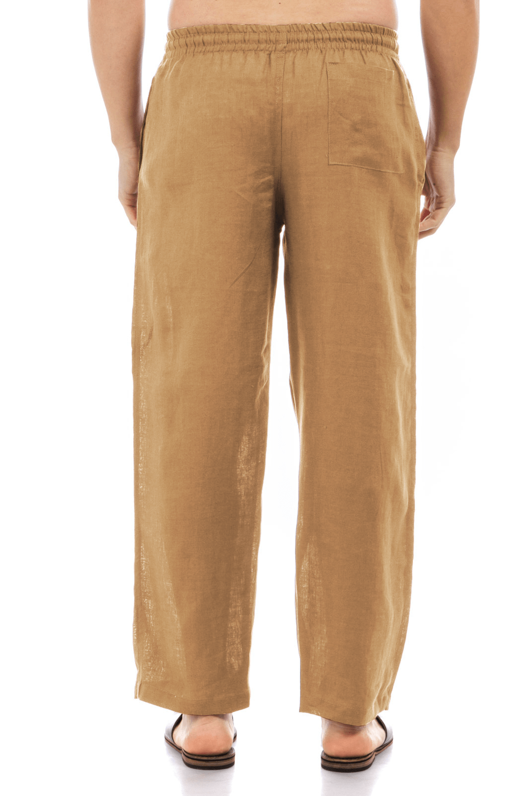 Linen Drawstring Pants by CAPRI LIFESTYLE