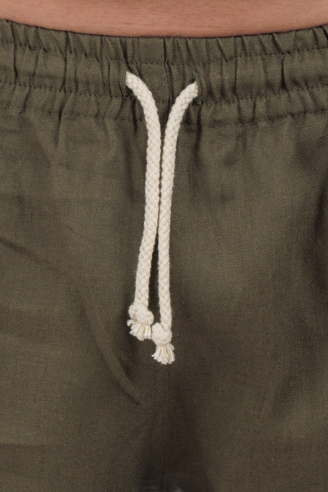 Linen Drawstring Shorts by CAPRI LIFESTYLE