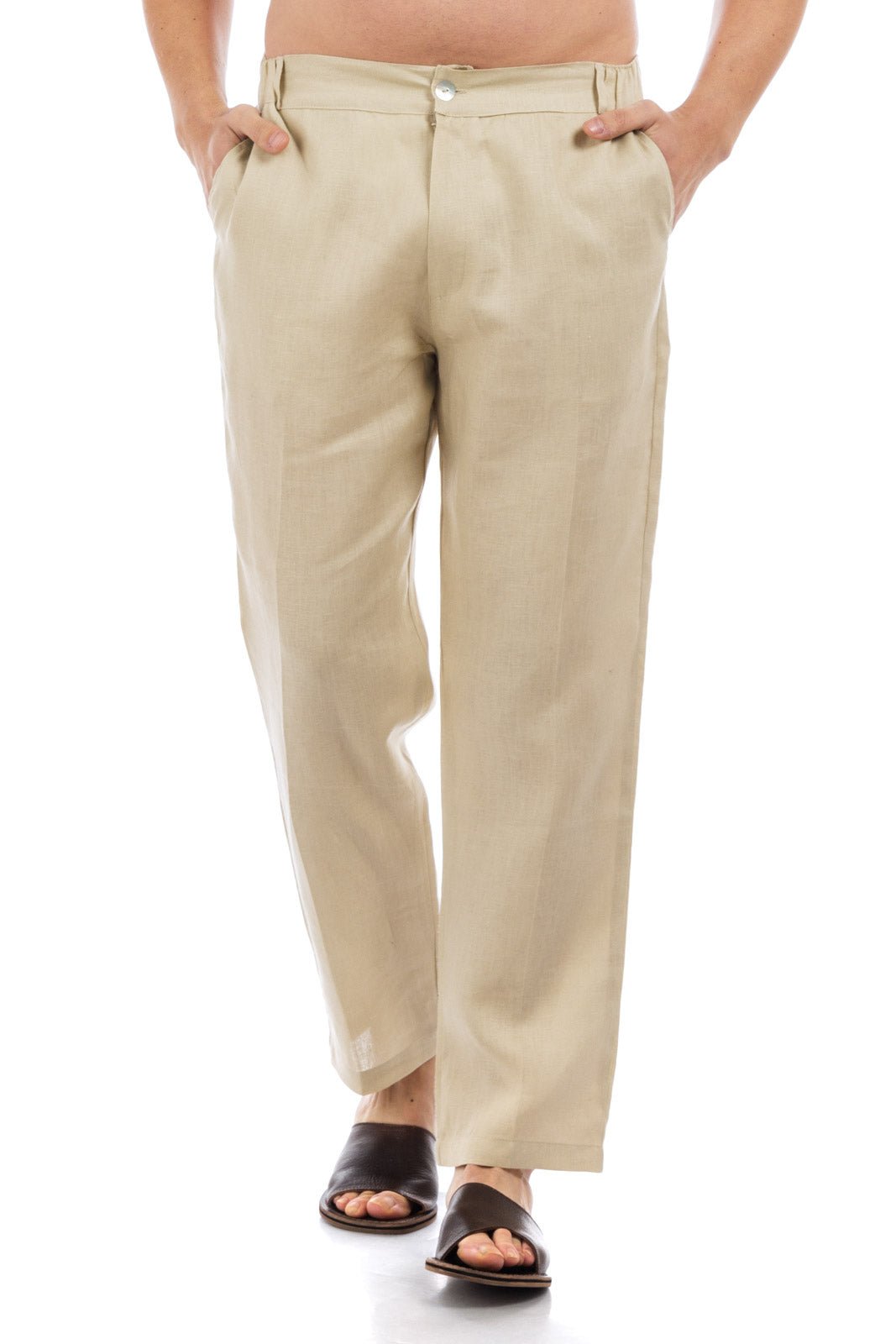 Plain Linen Pants by CAPRI LIFESTYLE