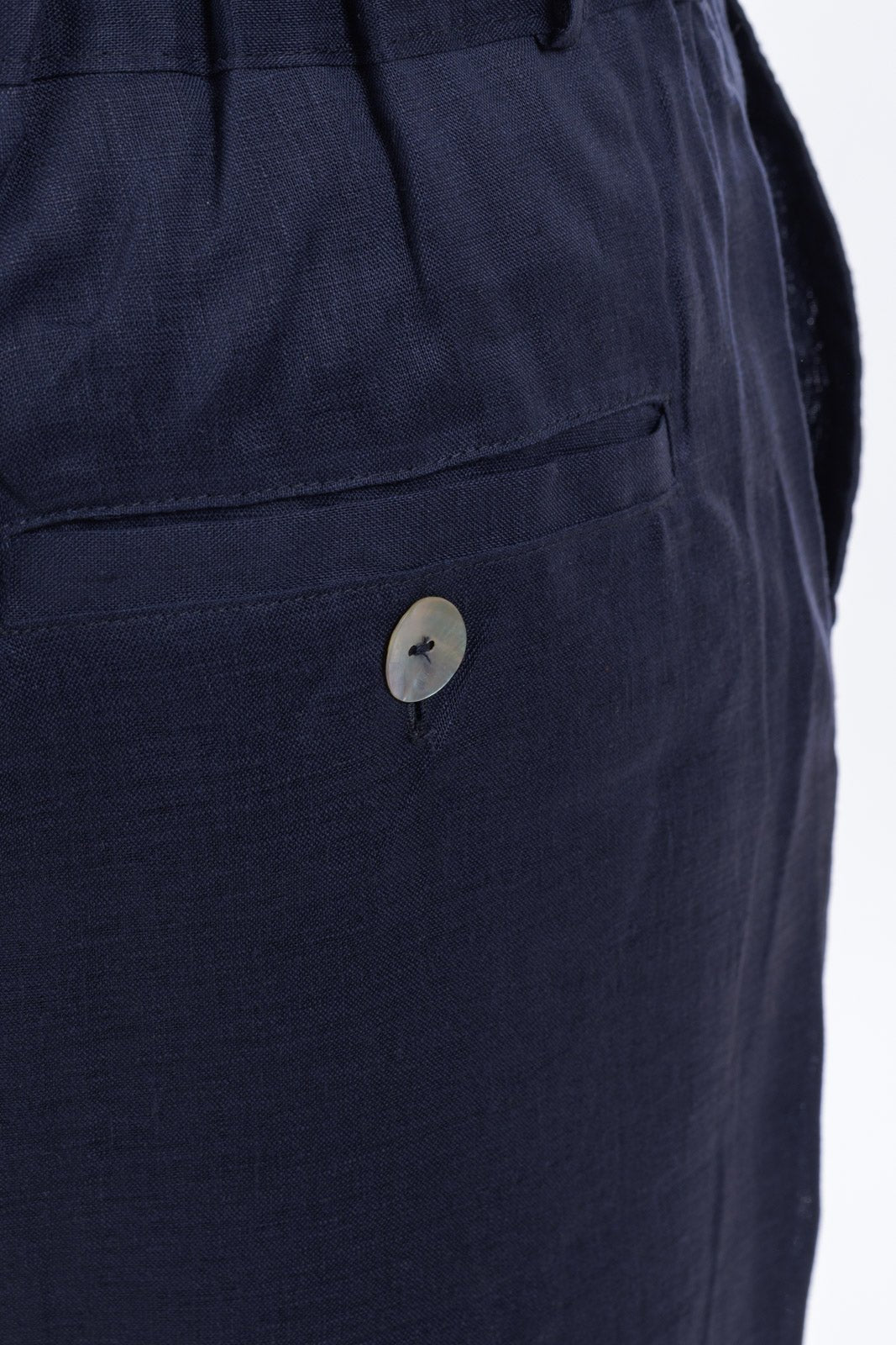 Plain Linen Shorts Bermuda