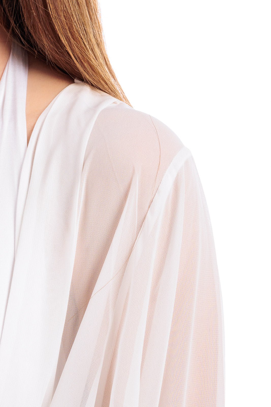 Silk Chiffon Long Robe