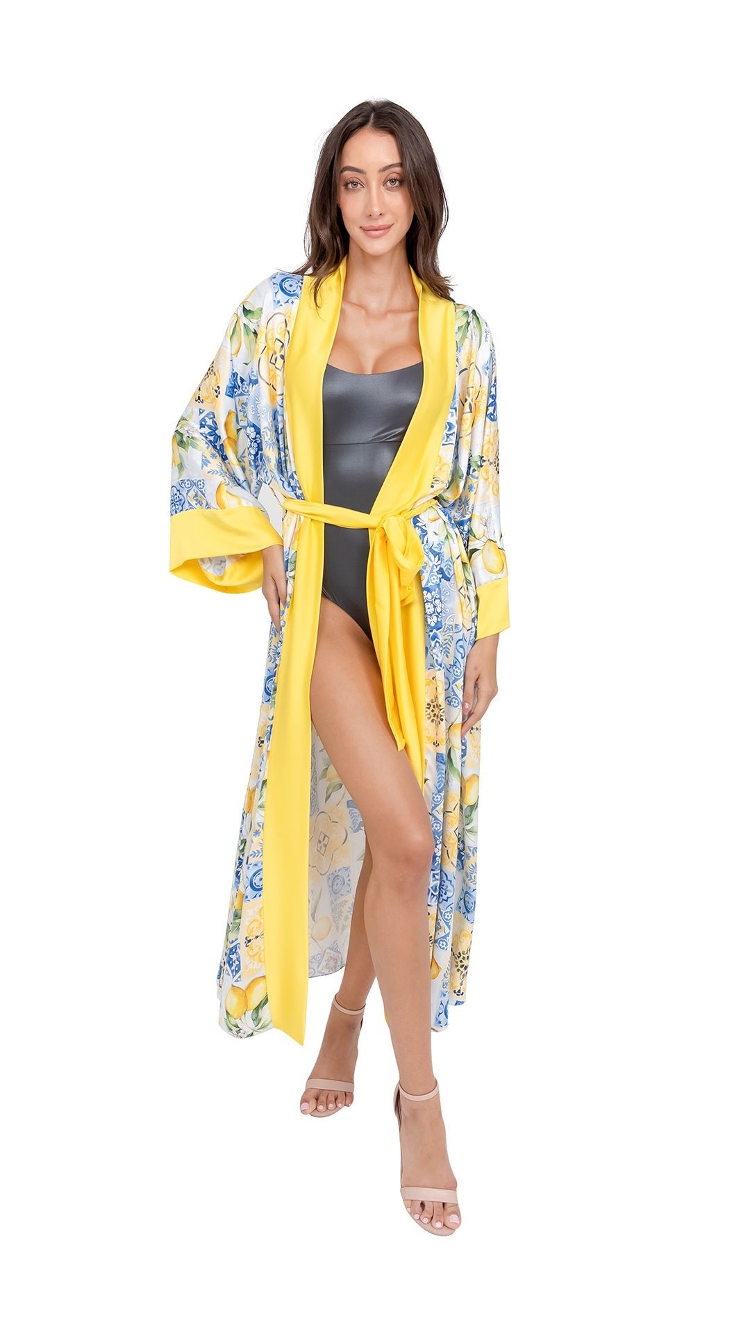 SORRENTO Long Robe with belt by CAPRI LIFESTYLE