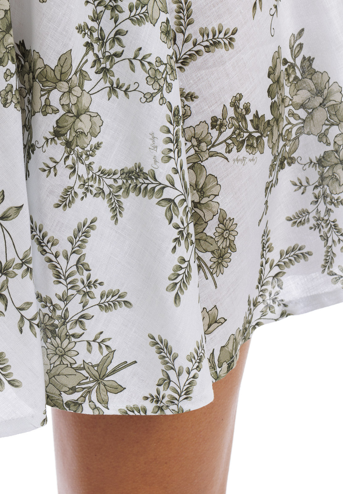 Lino fiorito Flowy Short