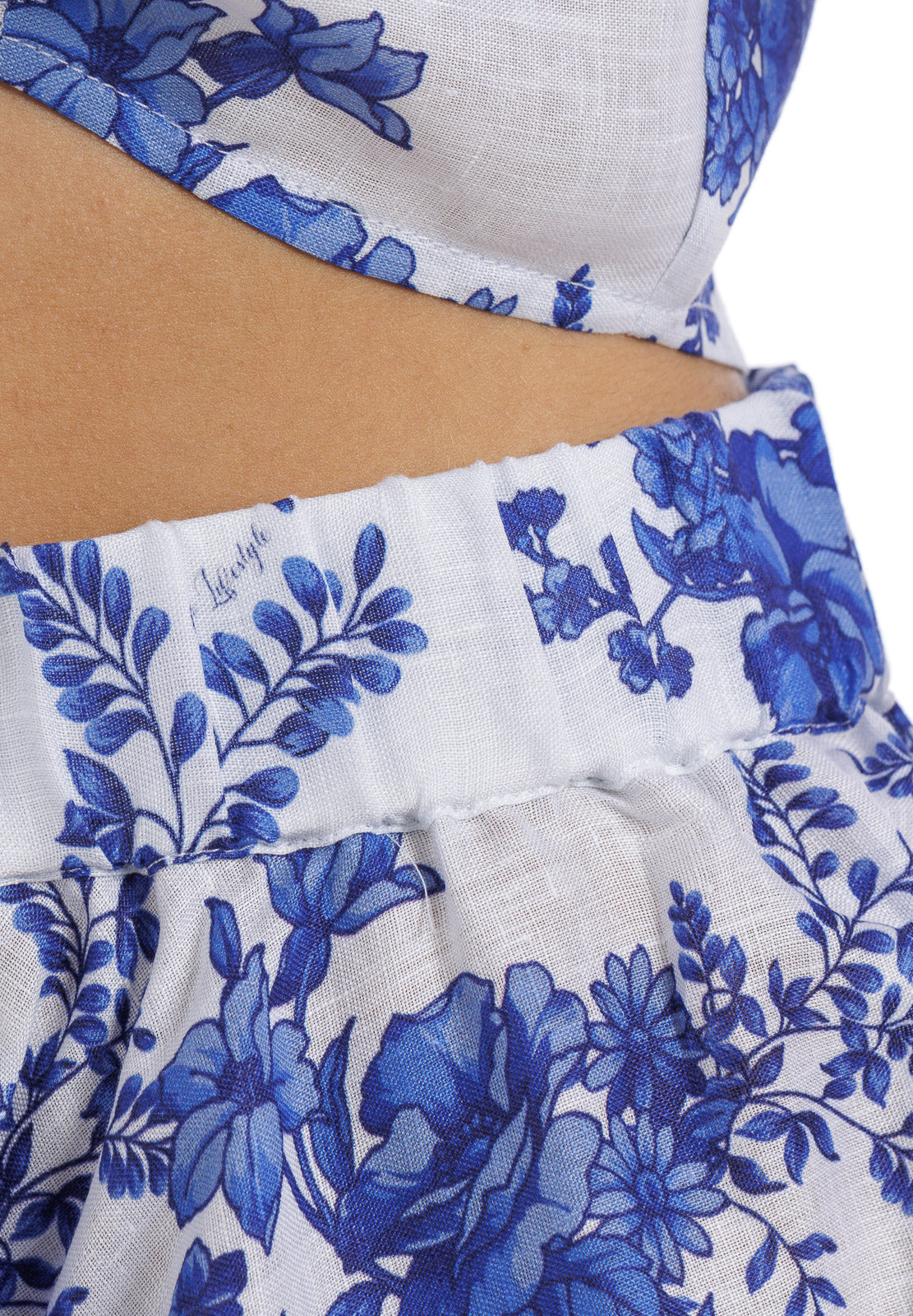 Lino fiorito Flowy Short