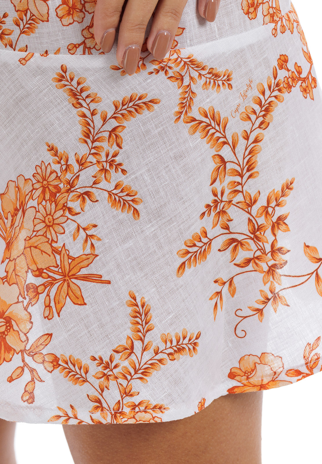 Abito in lino a fiori