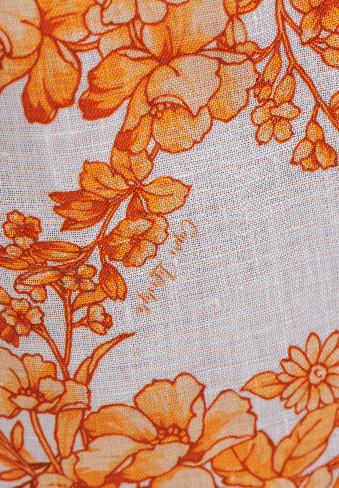 Abito in lino a fiori