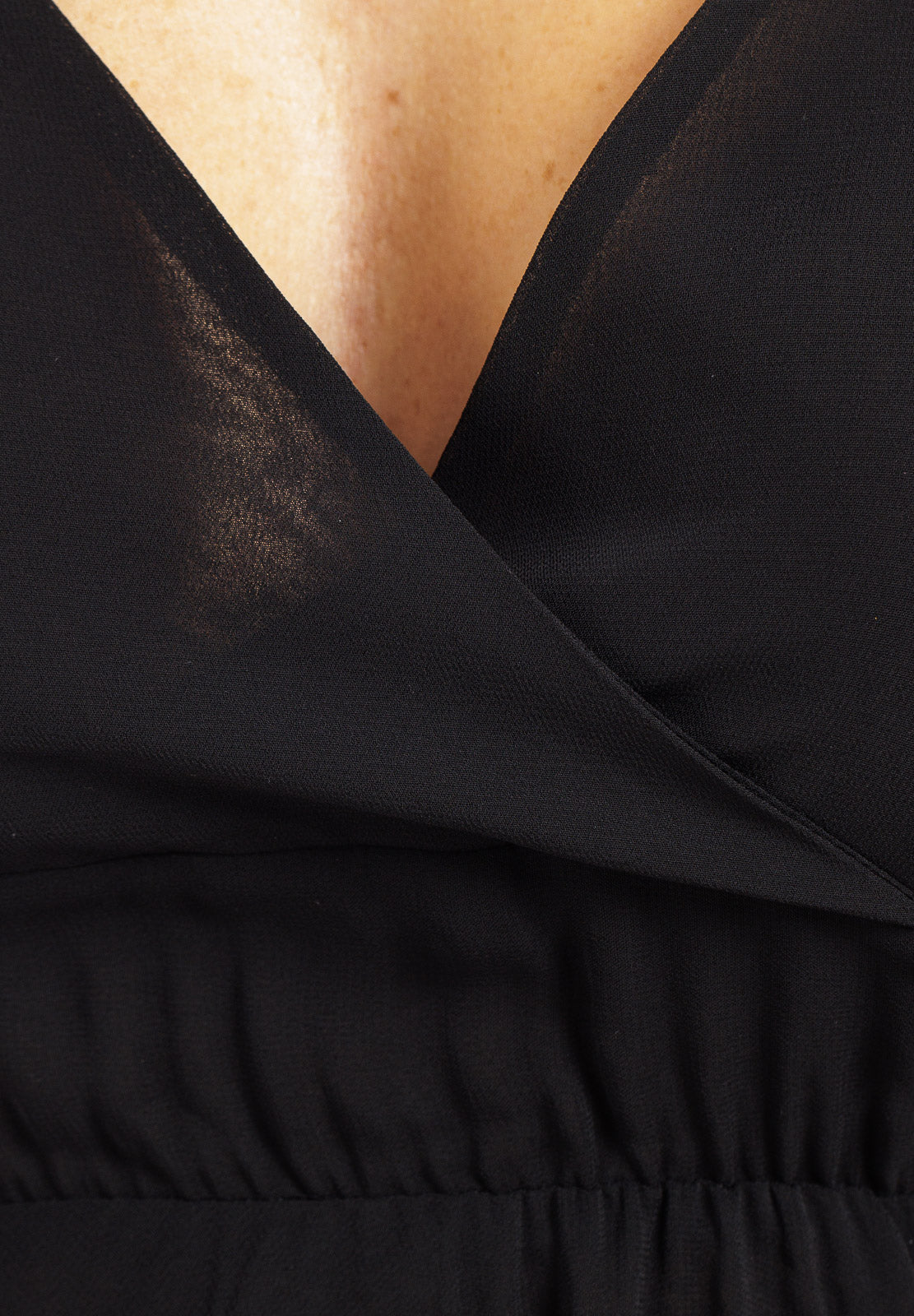 Plain Short Chiffon Strap Dress