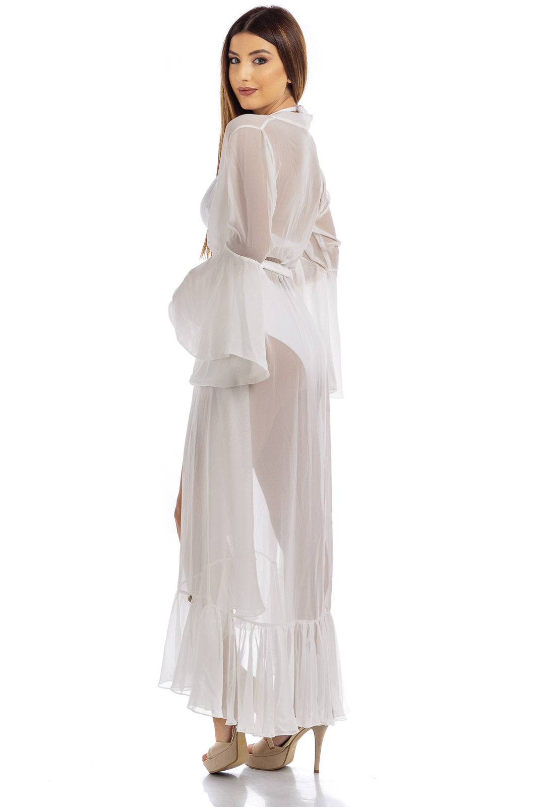 Plain Chiffon Robe Cover Up