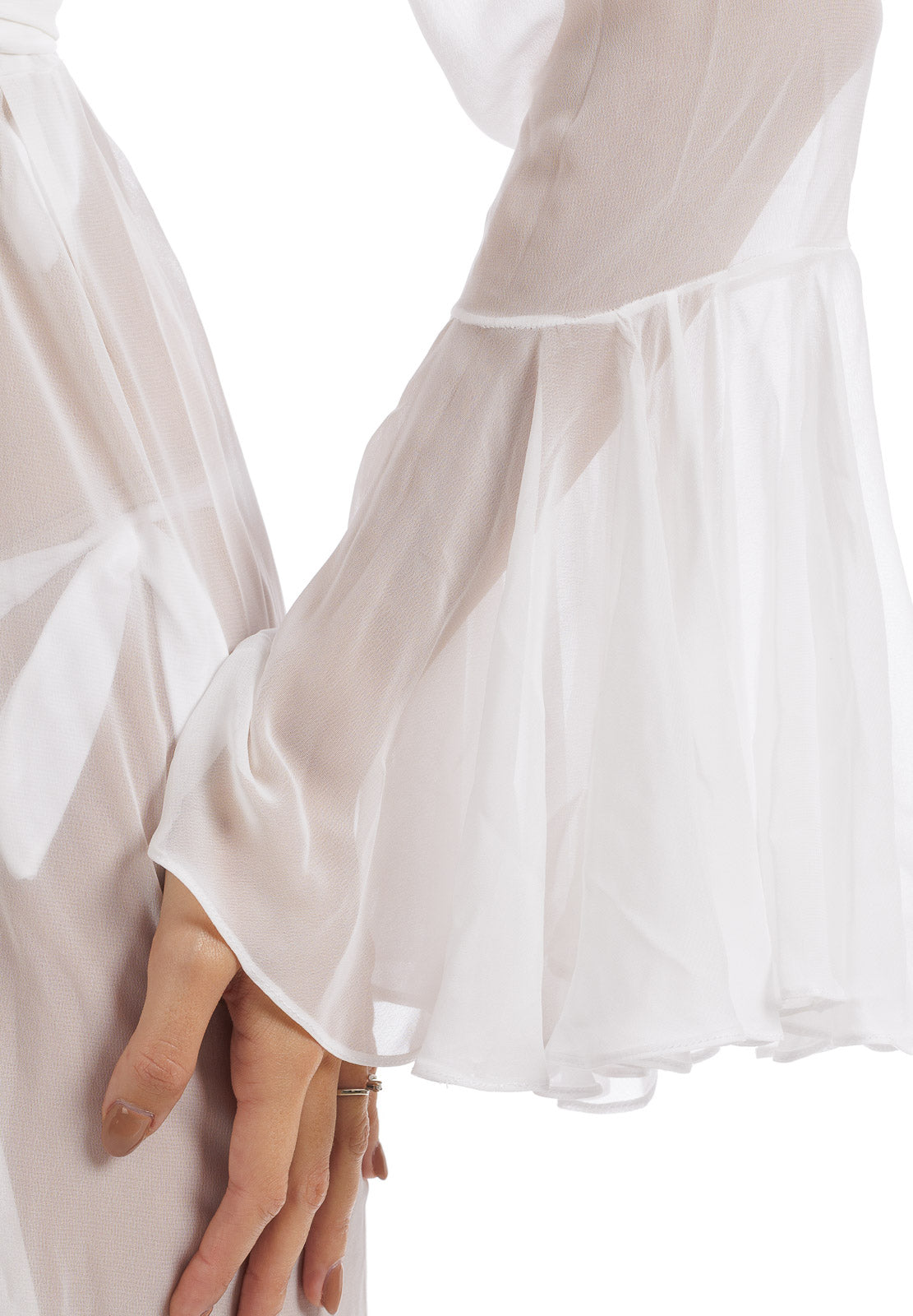 Plain Chiffon Wrap Coverup - Short