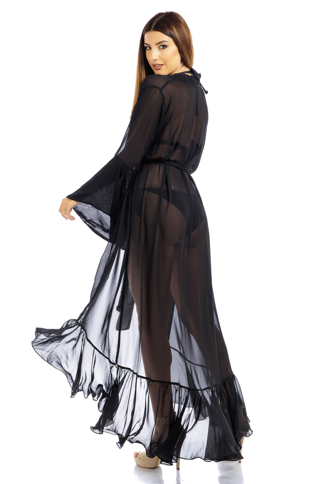 Plain Chiffon Robe Cover Up