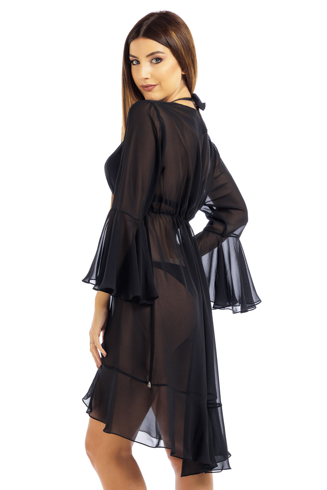 Plain Chiffon Robe Cover Up