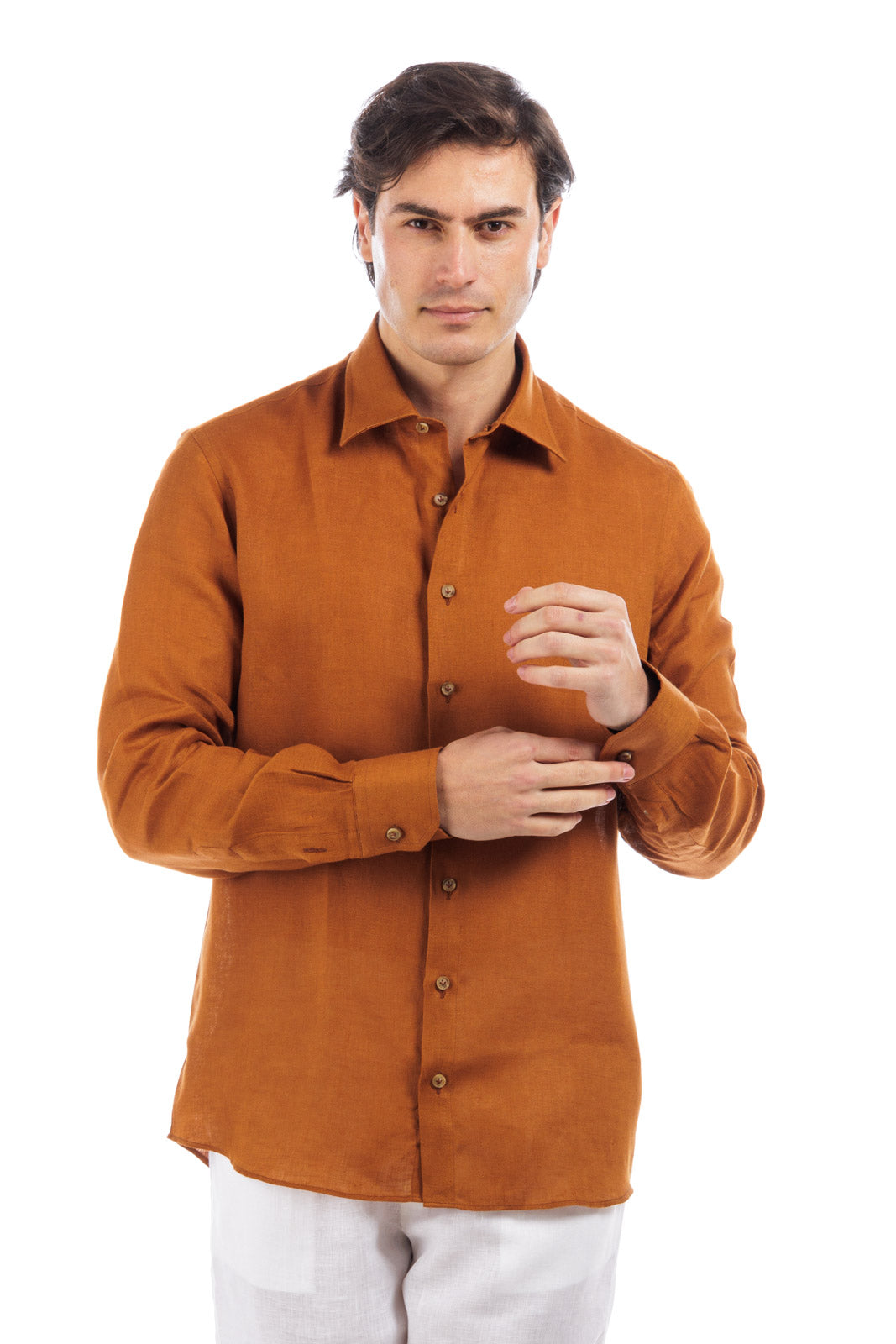 Classic Collar Linen Shirt