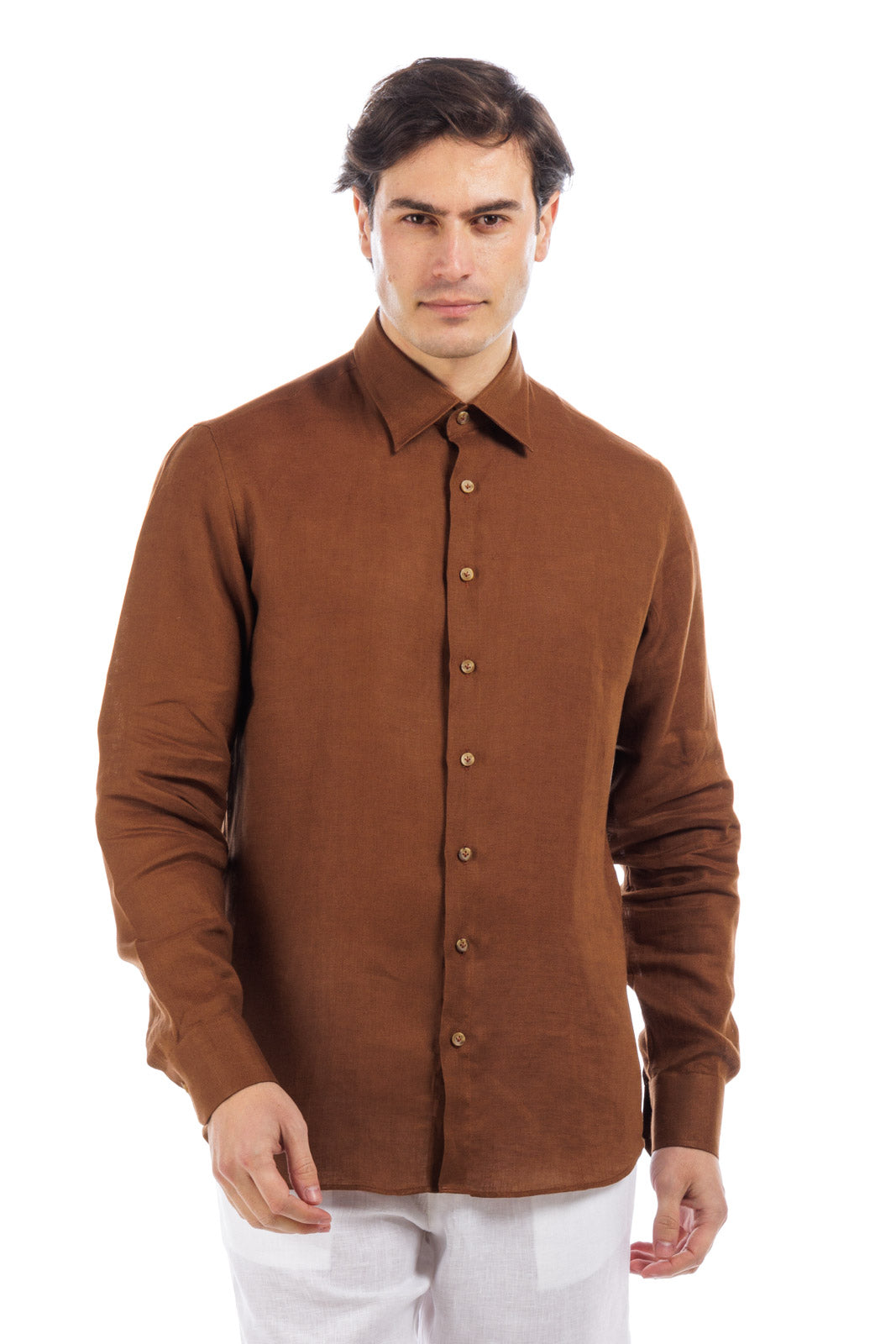 Classic Collar Linen Shirt