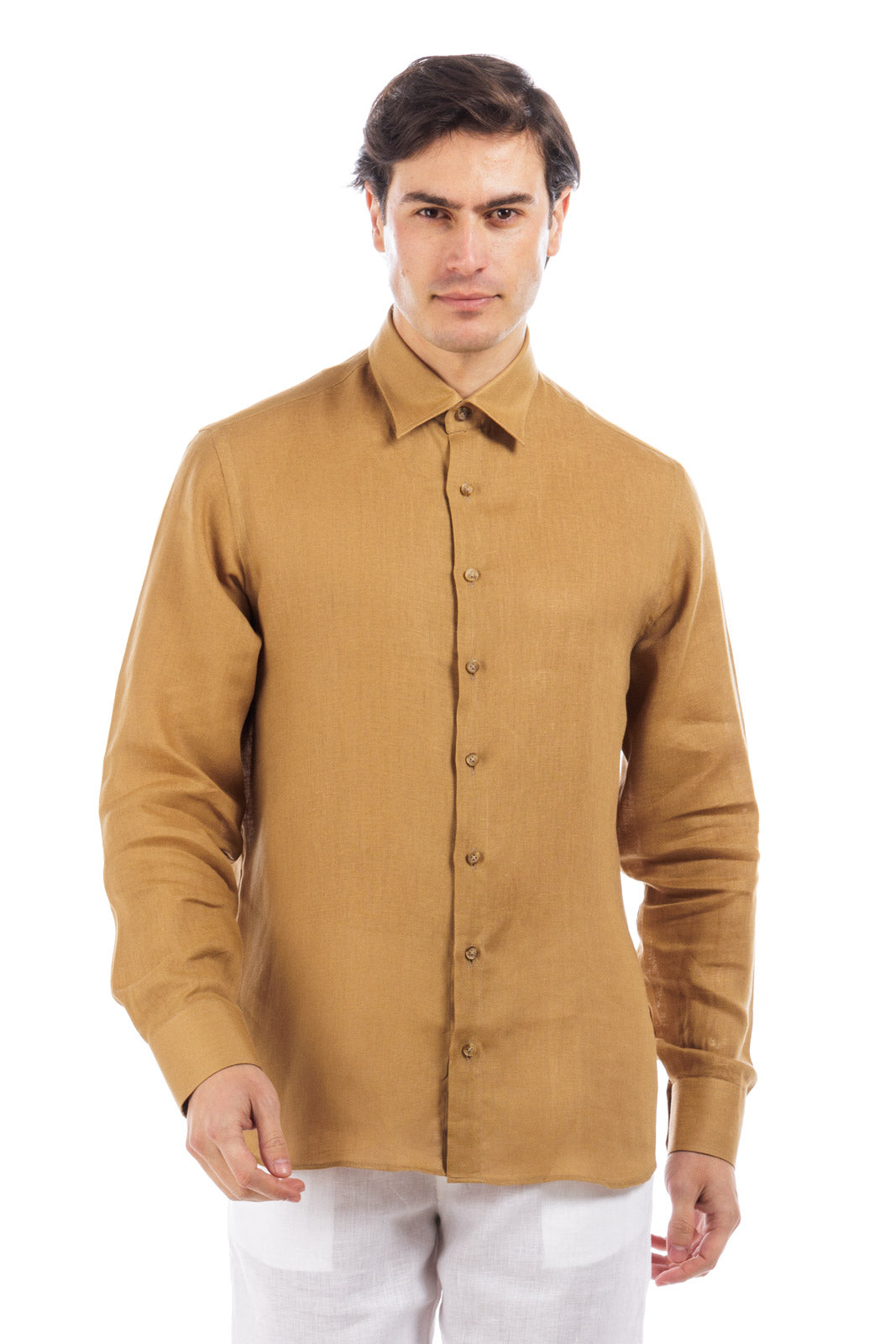 Classic Collar Linen Shirt