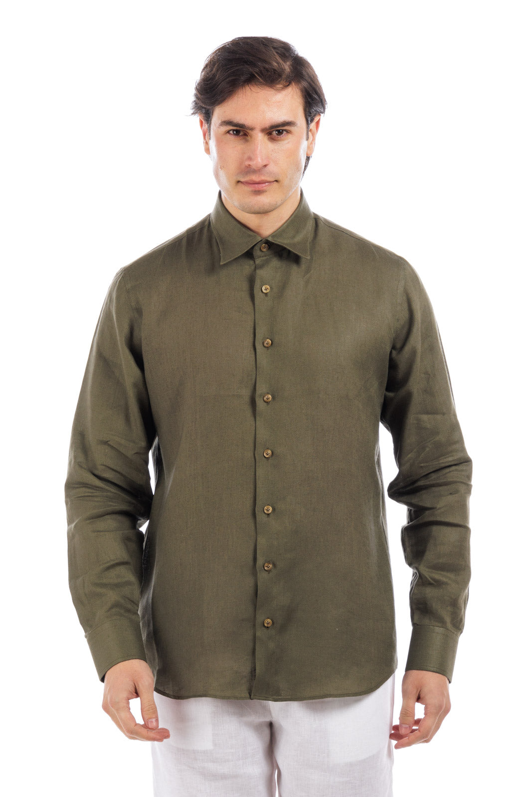 Classic Collar Linen Shirt