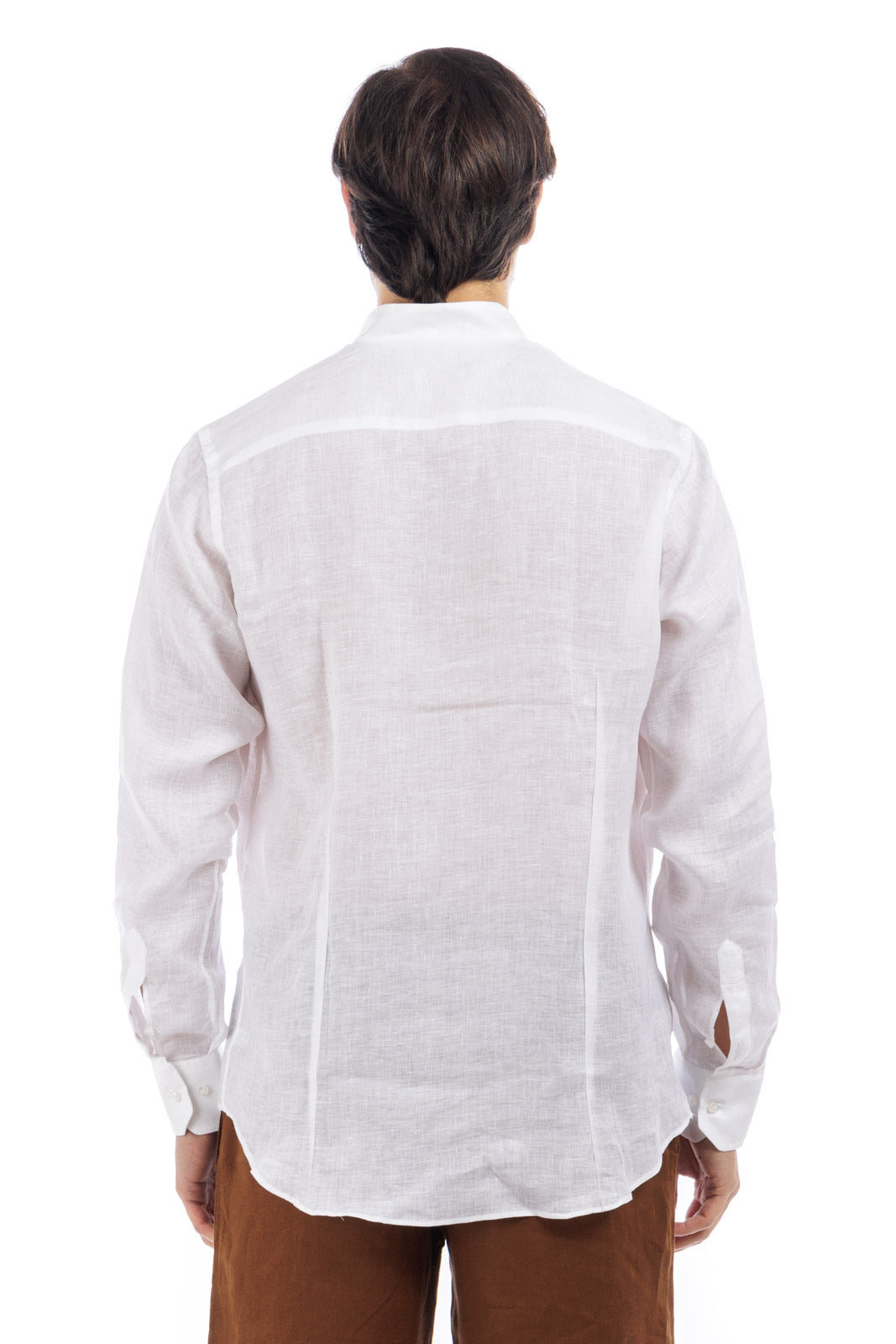 Half Split Button Linen Shirt