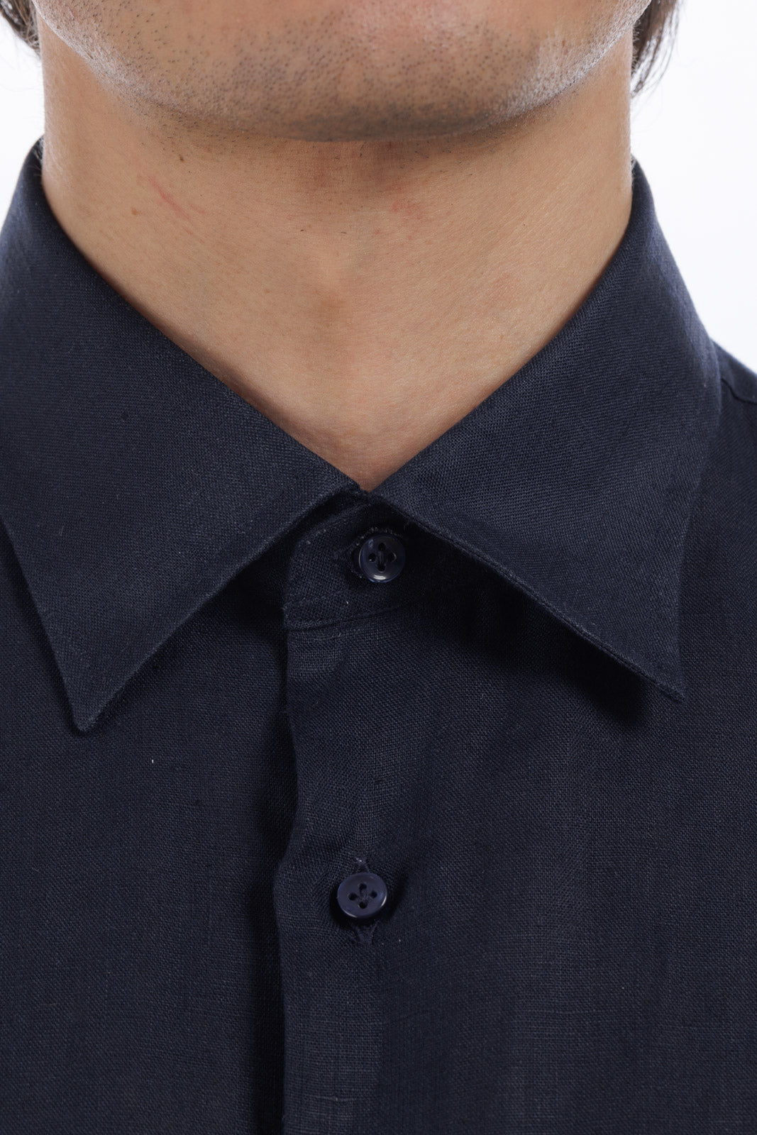 Classic Collar Linen Shirt