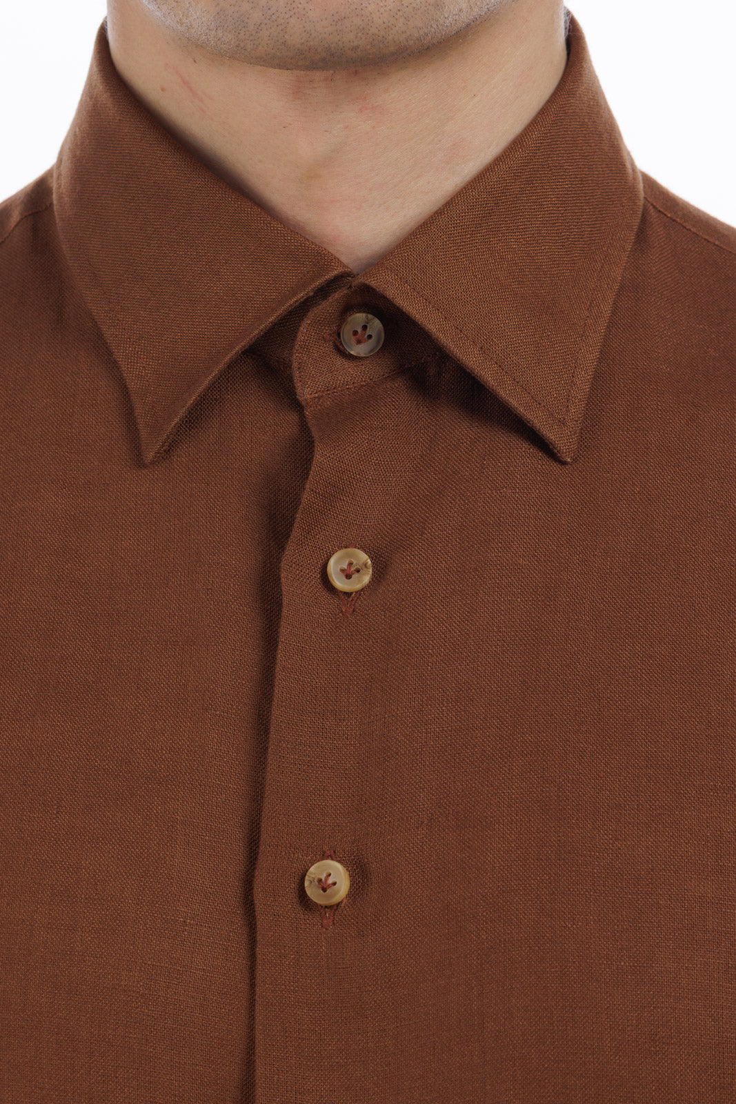 Classic Collar Linen Shirt