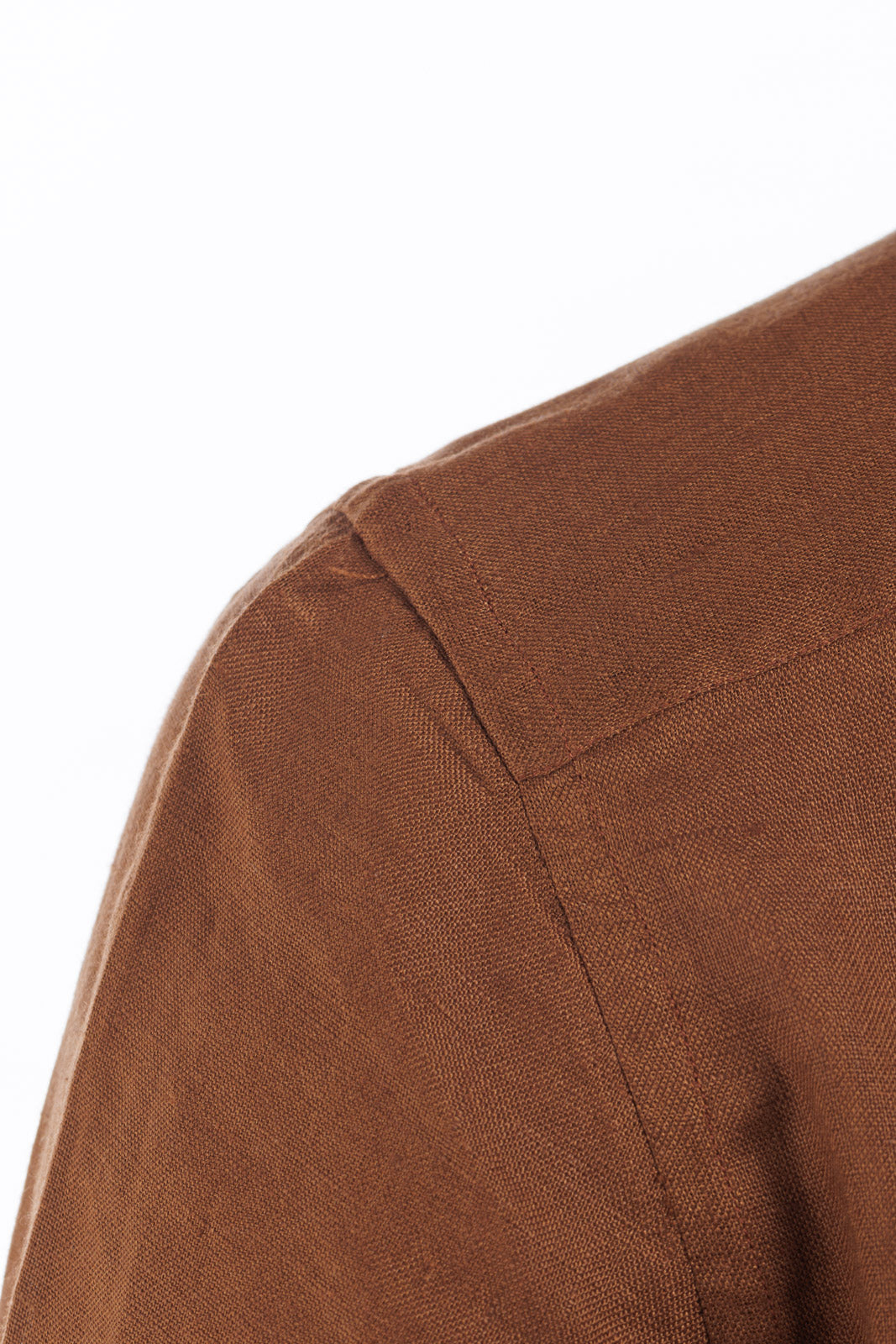 Korean Collar Linen Shirt