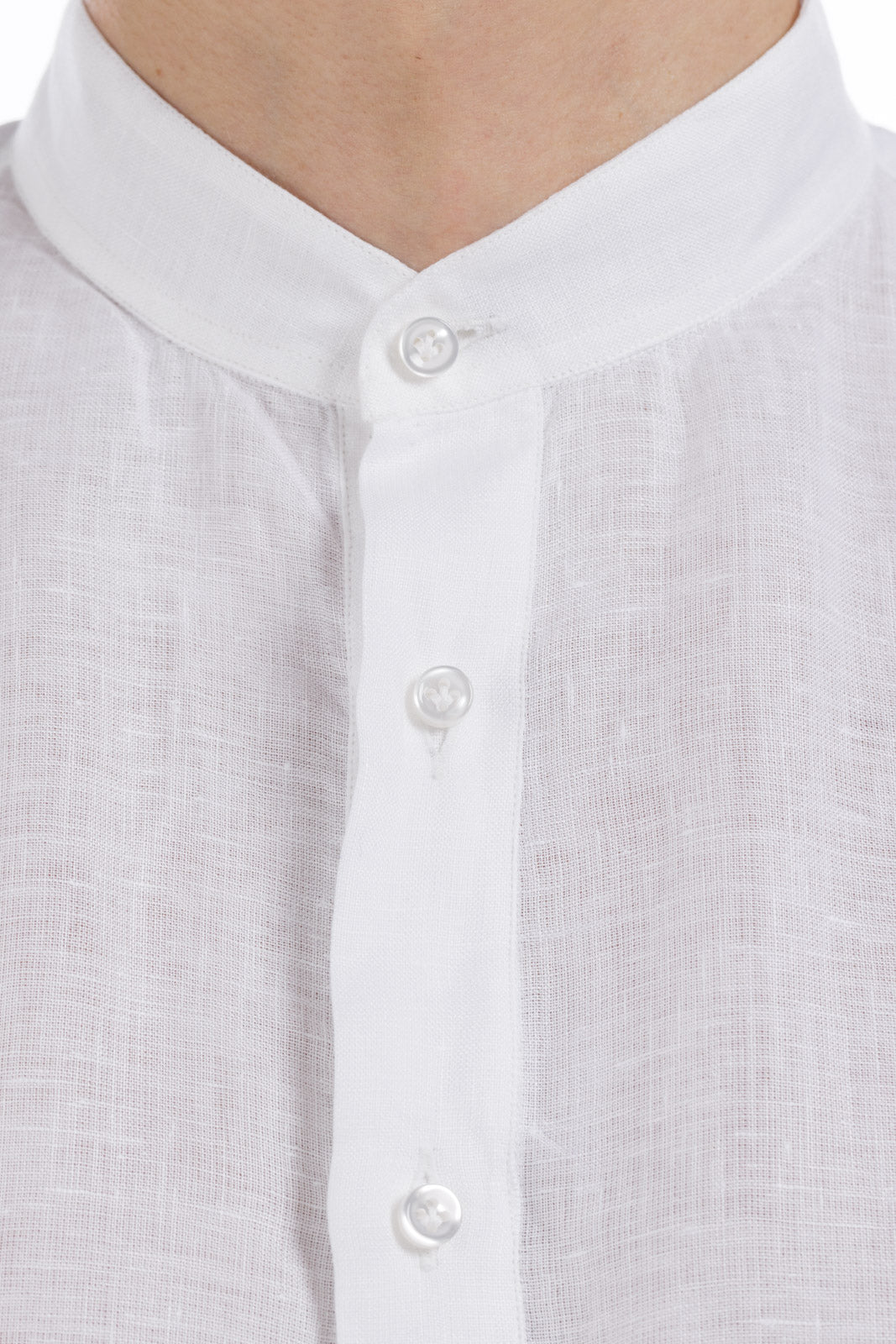 Half Split Button Linen Shirt