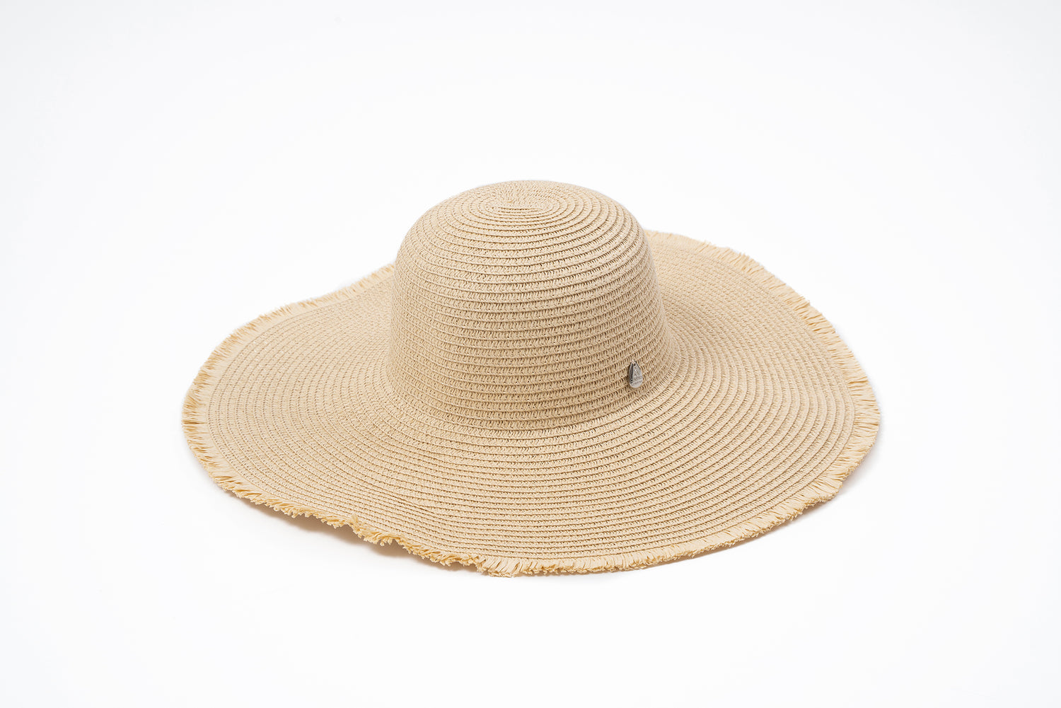 Floppy Straw Hat with Frill Edges