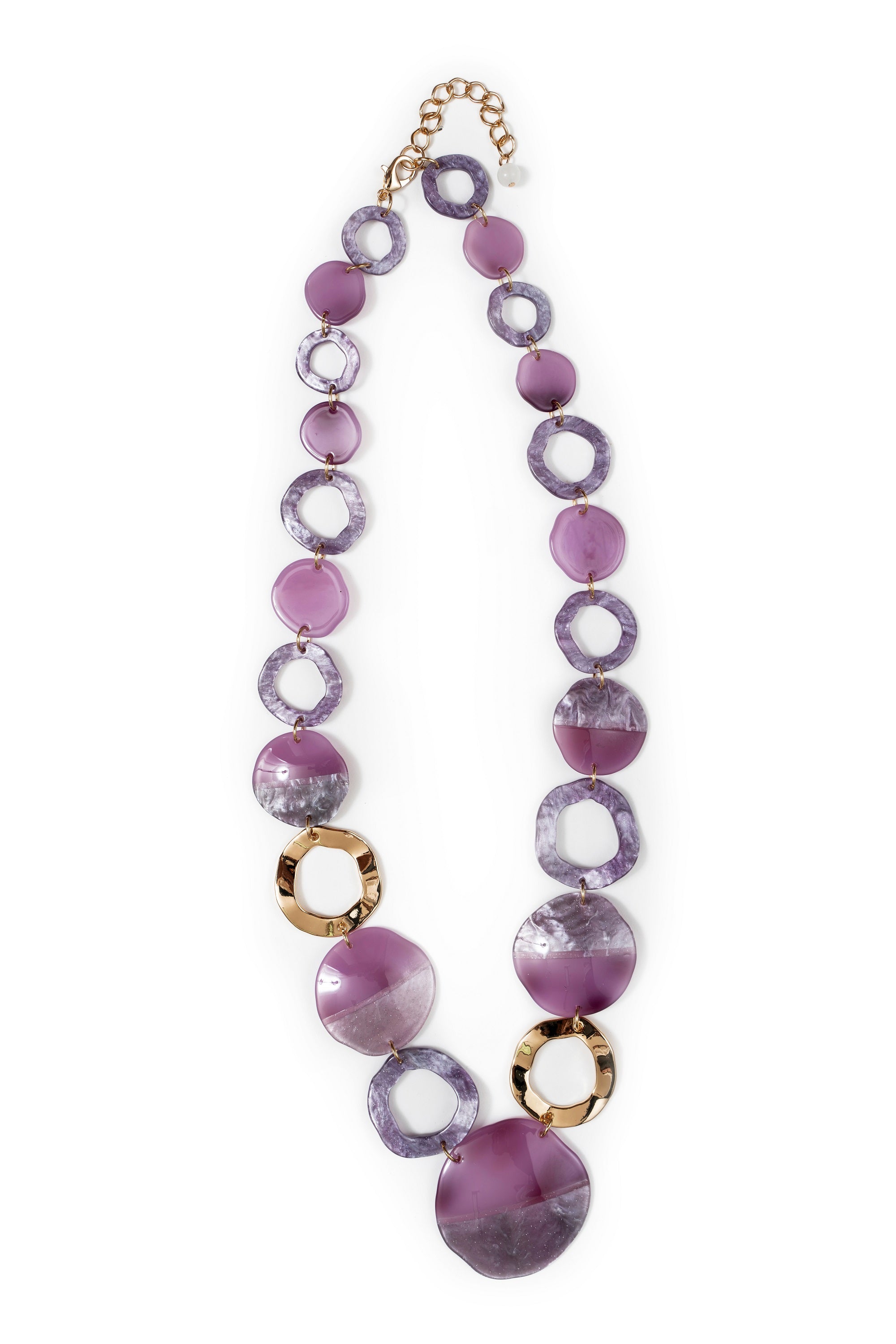 Round Resin Ring Necklace
