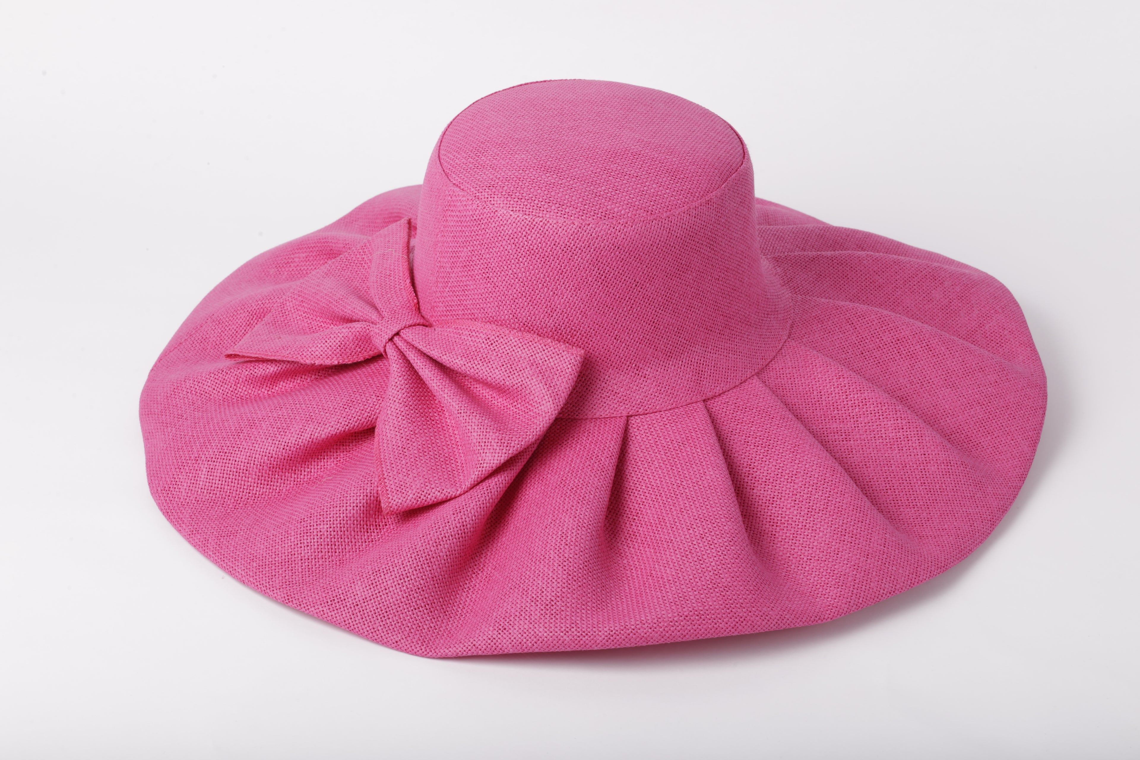 Cappello di paglia floscio con fiocco