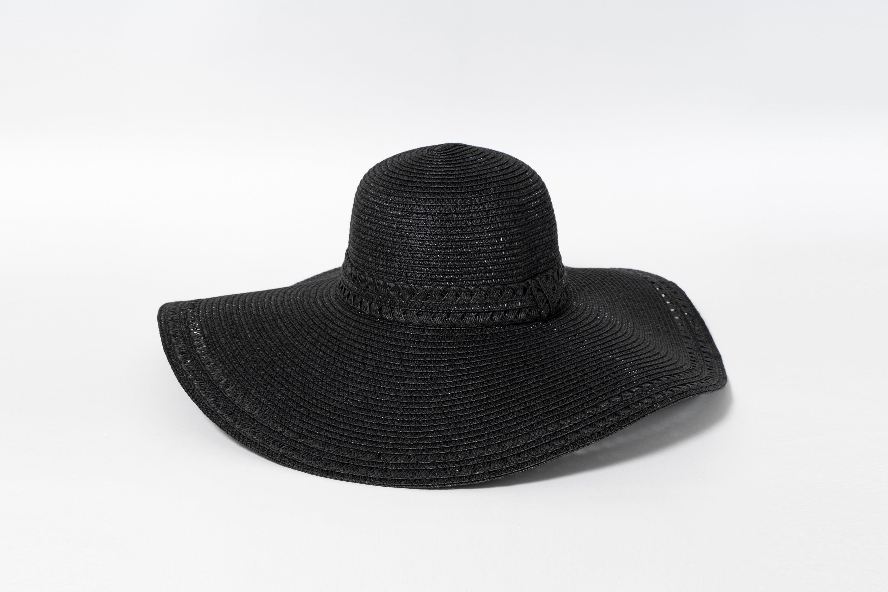Floppy Straw Hat with Details