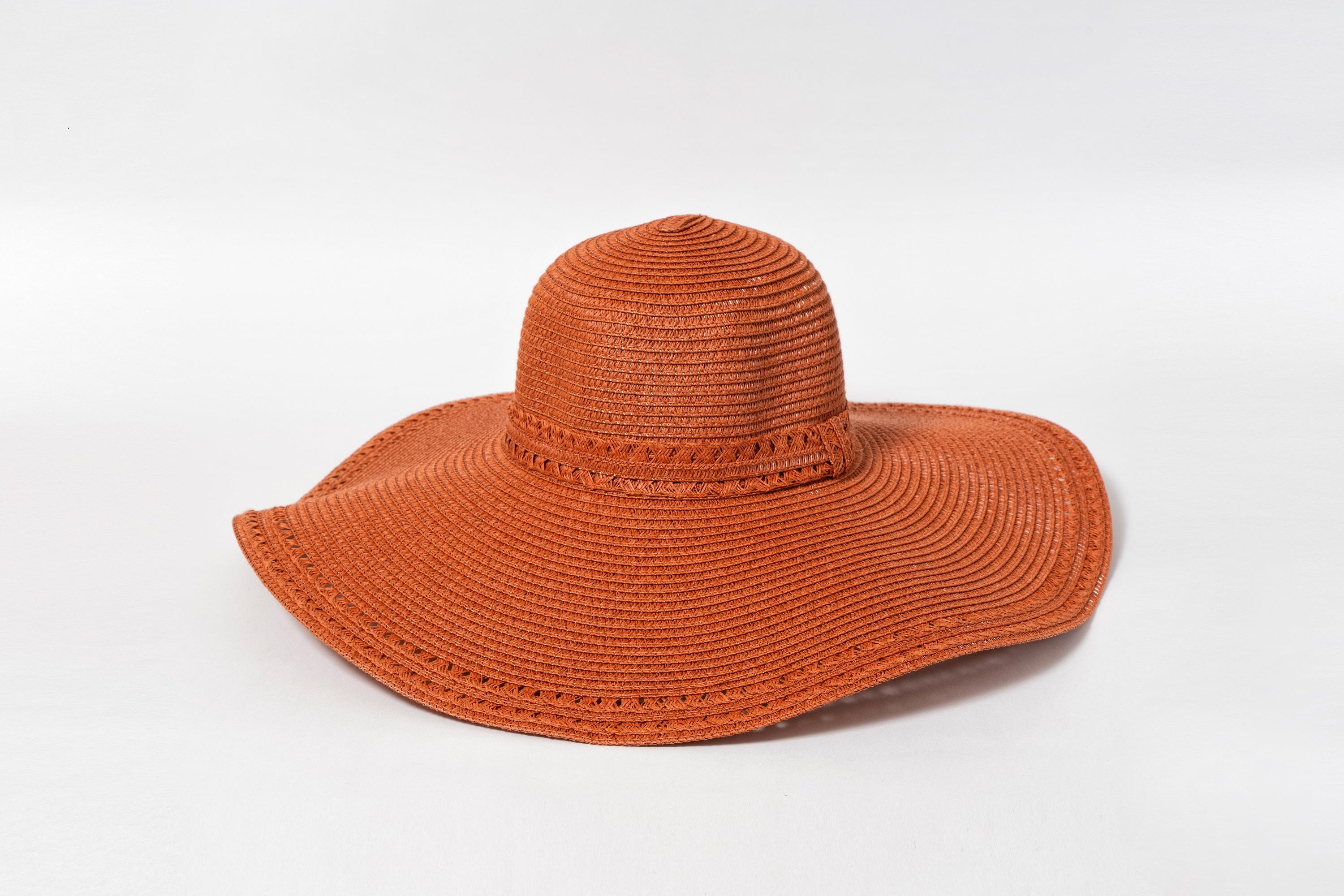 Floppy Straw Hat with Details
